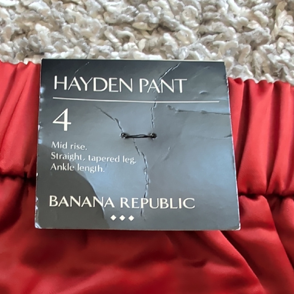 Banana Republic Women's Rusty Red Hayden Pants